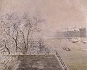 Camille Pissarro The Louvre under snow oil painting on canvas